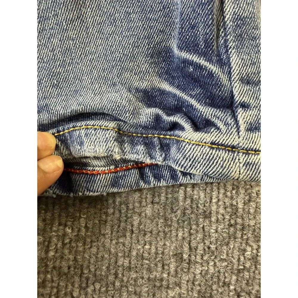 Tommy Hilfiger Denim Jeans Men 32x30 Skinny Moulante Pocket Crest Distressed Y2K